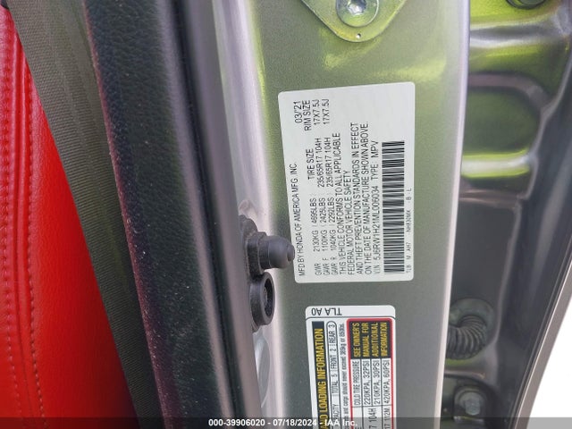 Honda Cr-v 2wd Lx 2021 5J6RW1H21ML006034 Image 9