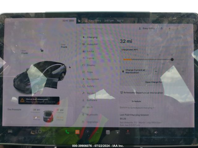 5YJ3E1EAXJF163540 Tesla Model 3 Long Range/mid Range
