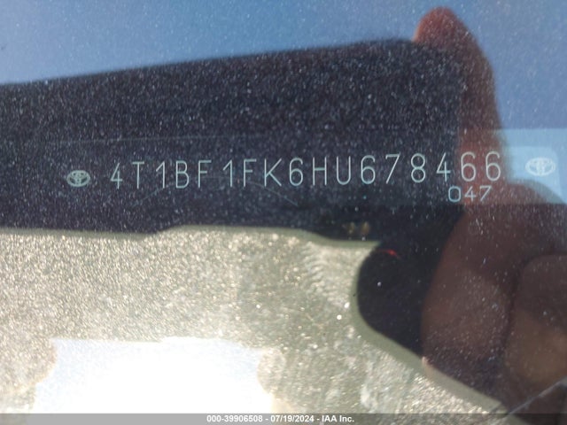 Toyota CAMRY XLE 2017 4T1BF1FK6HU678466 Image 9