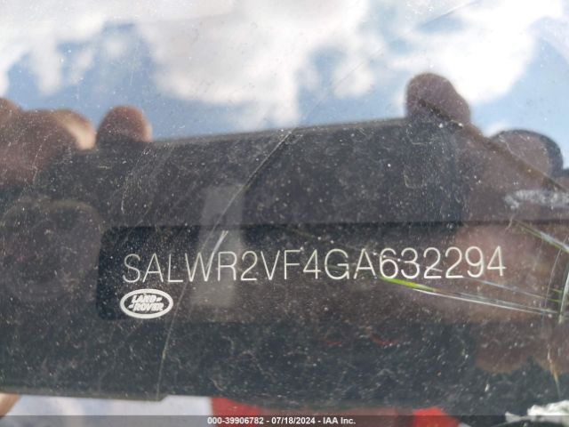 SALWR2VF4GA632294 Land Rover Range Rover Sport 3.0l V6 Supercharged Hse