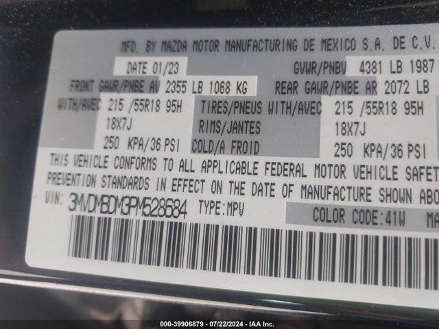 Mazda Cx-30 2.5 S Premium 2023 3MVDMBDM3PM528684 Image 9