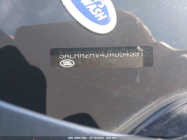 SALRR2RV4JA054591 Land Rover Discovery Hse