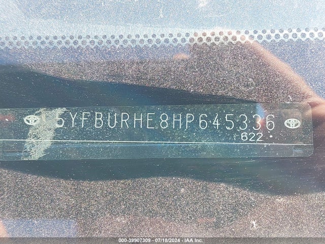Toyota COROLLA LE 2017 5YFBURHE8HP645336 Image 9