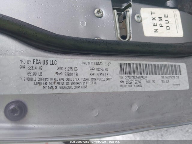 2C3CCABG7HH565023 Chrysler 300 300s