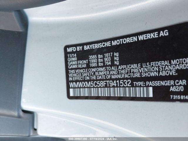 WMWXM5C58FT941532 Mini Hardtop Cooper