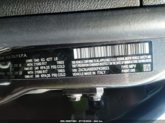 ZACNJABB5KPK38623 Jeep Renegade Latitude Fwd
