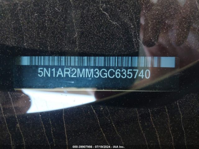 5N1AR2MM3GC635740 Nissan Pathfinder S