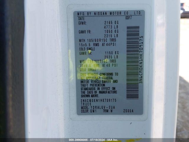 3N6CM0KN1HK709175 Nissan NV200 SV