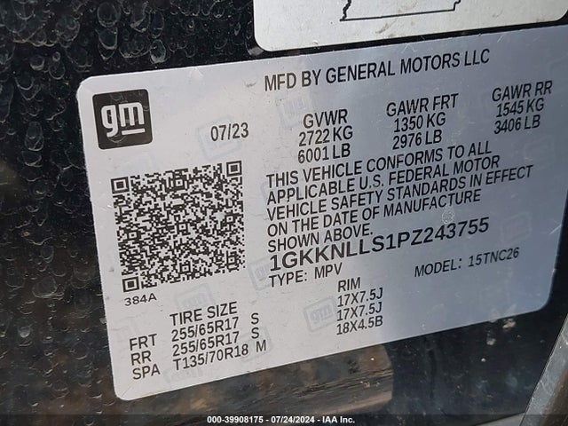 1GKKNLLS1PZ243755 GMC Acadia Awd At4