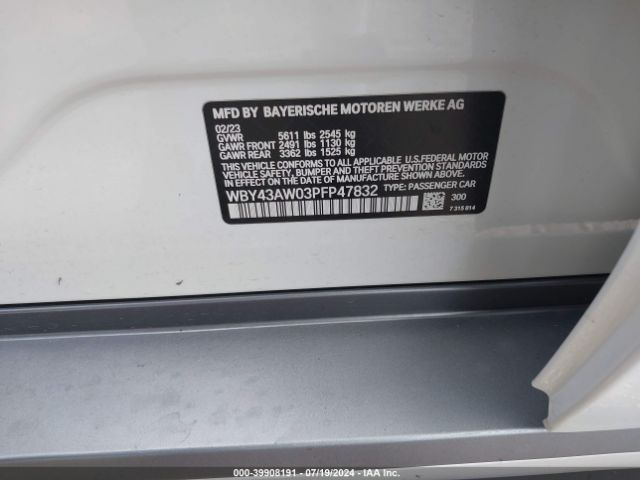 WBY43AW03PFP47832 BMW I4 Edrive35