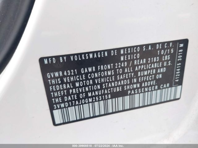 3VWD17AJ0GM253158 Volkswagen Jetta 1.8t Sport