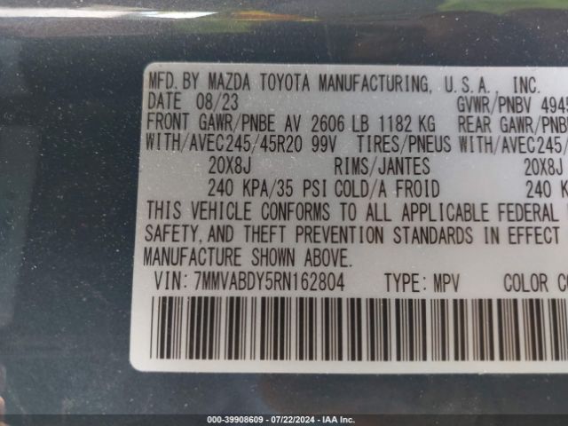 7MMVABDY5RN162804 Mazda Cx-50 2.5 Turbo Premium
