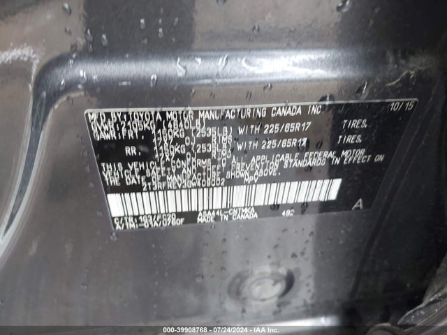 Toyota Rav4 Xle 2016 2T3RFREV3GW409002 Image 9