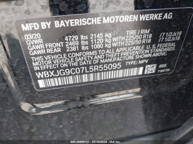 2020 BMW X1 WBXJG9C07L5R55095 Photo 8