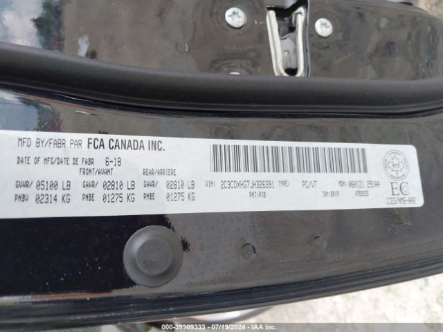 2C3CDXHG7JH326391 Dodge Charger Sxt Plus