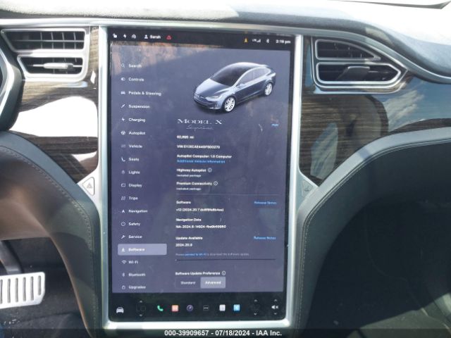 5YJXCAE44GFS00270 Tesla Model X 60d/p100d/p90d
