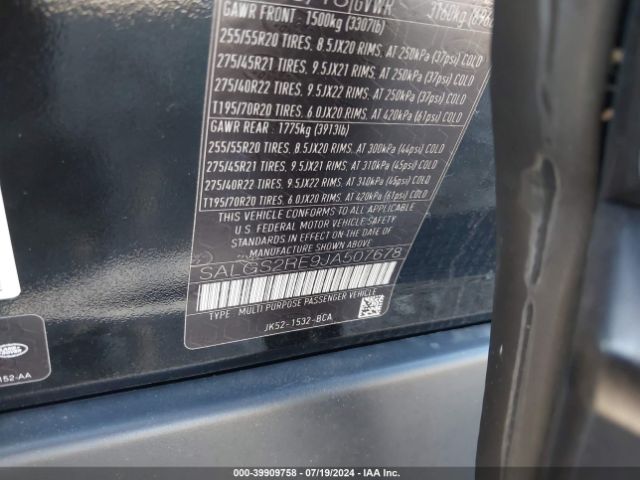 SALGS2RE9JA507678 Land Rover Range Rover 5.0l V8 Supercharged