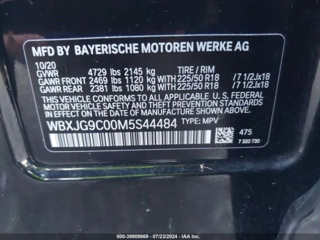 WBXJG9C00M5S44484 BMW X1 Xdrive28i