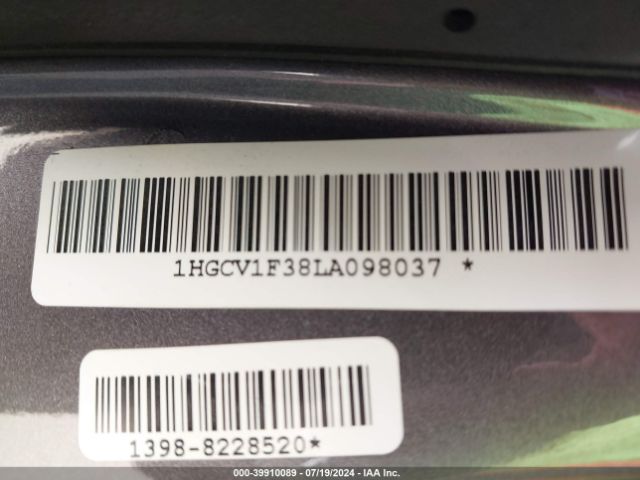 1HGCV1F38LA098037 Honda Accord Sport