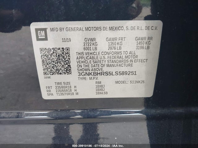 Chevrolet Blazer Awd 2lt 2020 3GNKBHRS5LS589251 Image 9