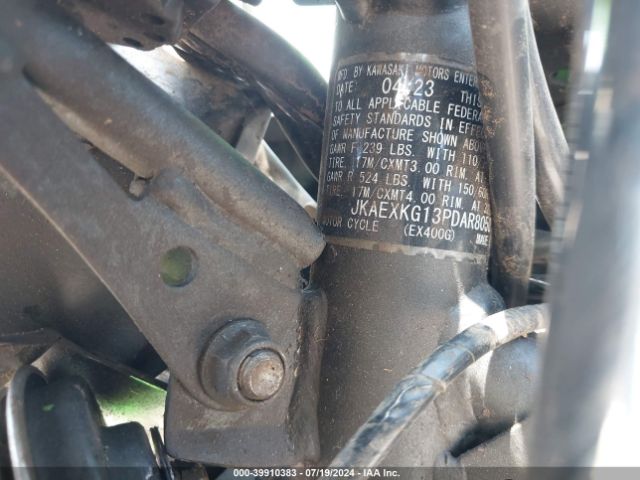2023 KAWASAKI EX400 JKAEXKG13PDAR8050 Photo 9