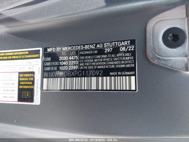 W1KWJ8DBXPG117092 Mercedes-Benz C 300 Coupe