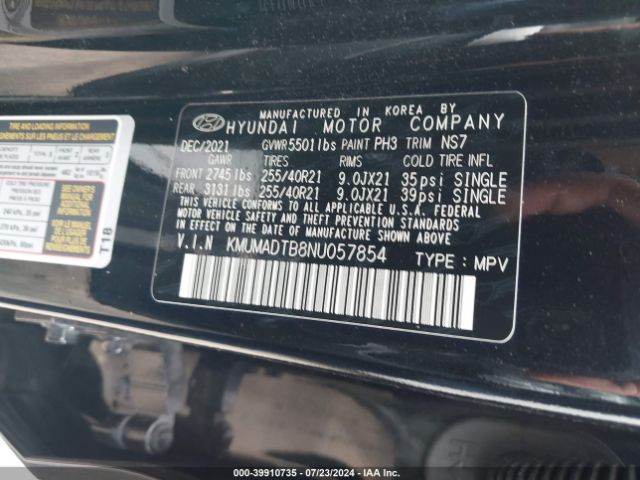 KMUMADTB8NU057854 Genesis Gv70 2.5t Awd