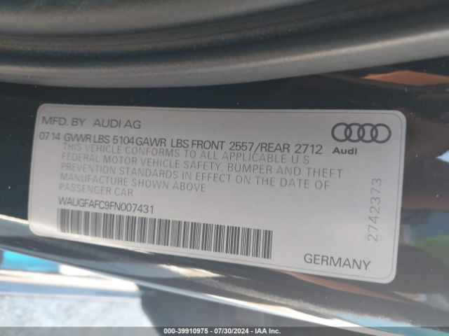 WAUGFAFC9FN007431 Audi A6 2.0t Premium