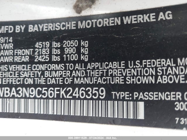 WBA3N9C56FK246359 BMW 428i Xdrive