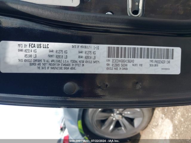 2C3CDXHG8GH196243 Dodge Charger Sxt