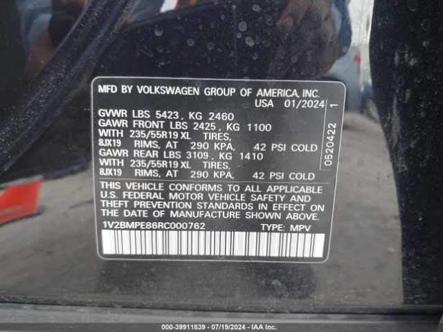 1V2BMPE86RC000762 Volkswagen Id.4 Standard