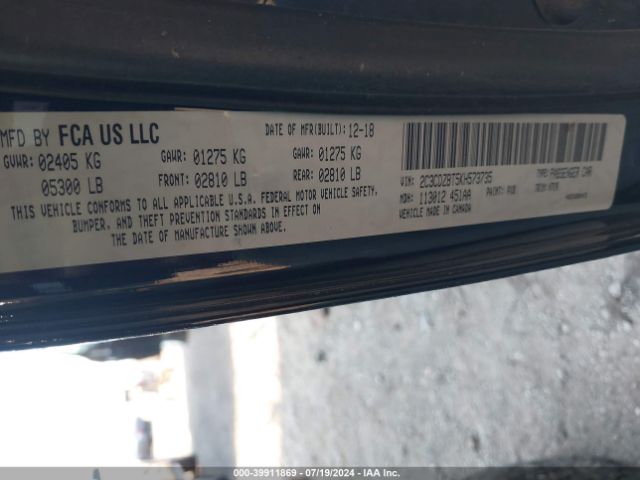2C3CDZBT5KH573735 Dodge Challenger R/t