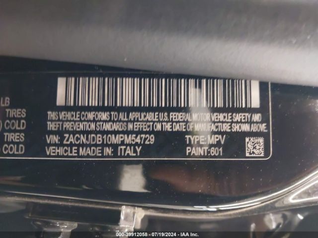 ZACNJDB10MPM54729 Jeep Renegade 80th Anniversary 4x4