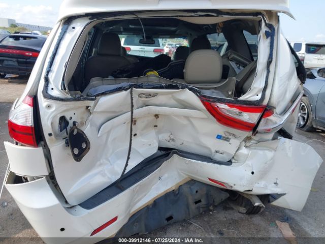 5TDYK3DC6GS750528 Toyota Sienna Xle Premium 8 Passenger