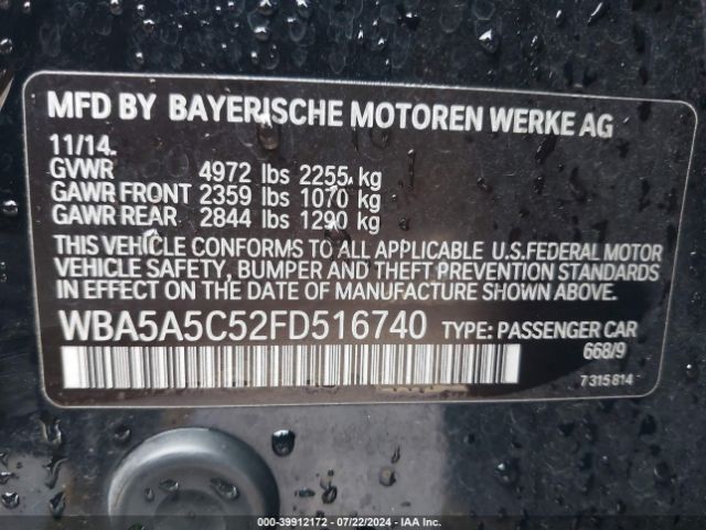 WBA5A5C52FD516740 BMW 528I