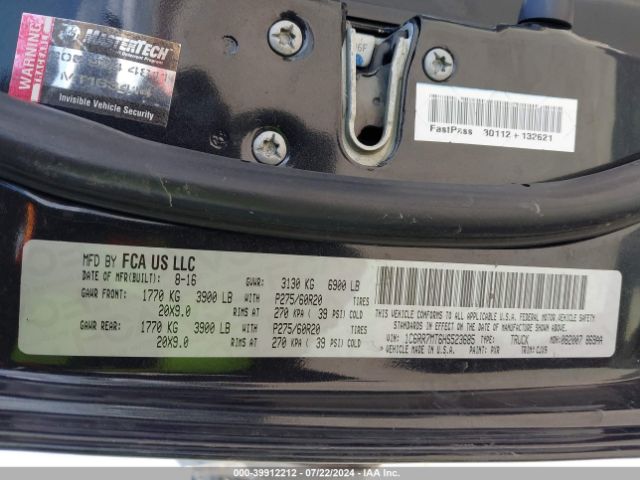 1C6RR7MT6HS523685 RAM 1500 Sport  4x4 5'7 Box