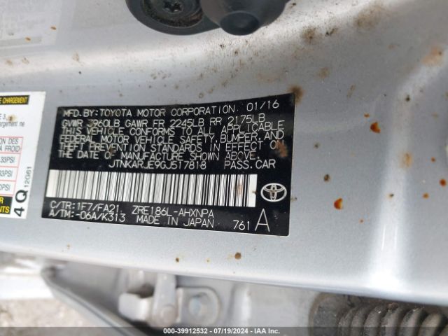 JTNKARJE9GJ517818 Scion IM