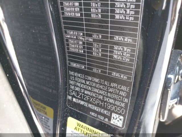 SALZT2FX5PH199050 Land Rover Range Rover Evoque R-dynamic S