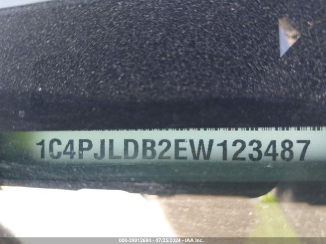1C4PJLDB2EW123487 Jeep Cherokee Limited