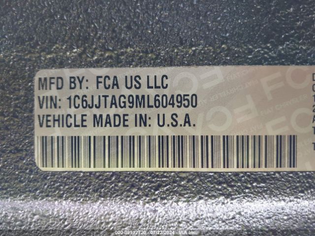 1C6JJTAG9ML604950 Jeep Gladiator Sport S 4x4