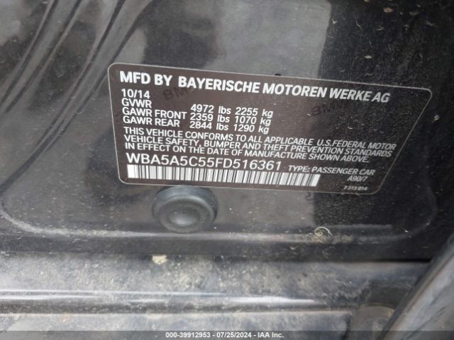 WBA5A5C55FD516361 BMW 528I