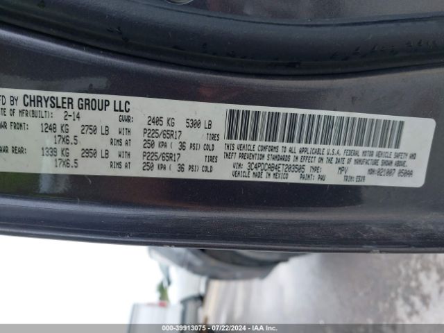 3C4PDCAB4ET203505 Dodge JOURNEY SE