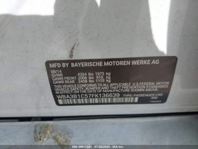 WBA3B1C57FK136639 BMW 320i
