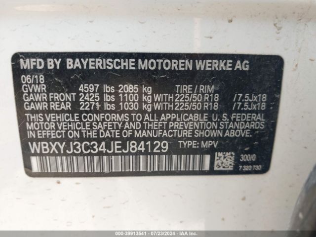 WBXYJ3C34JEJ84129 BMW X2 Sdrive28i