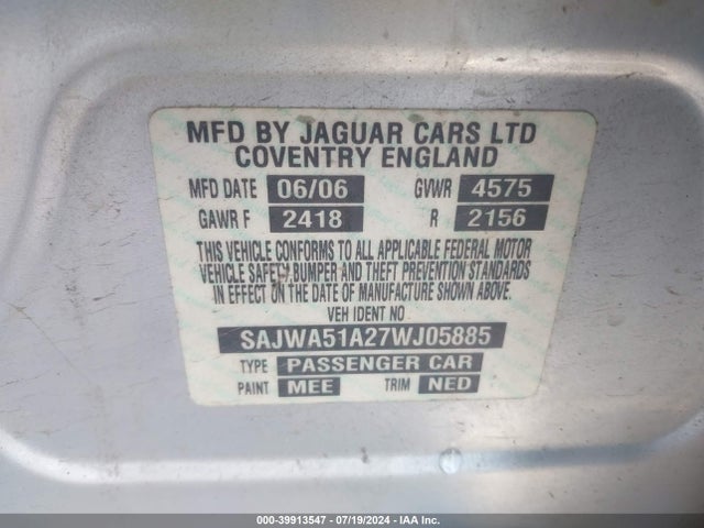 2007 JAGUAR X-TYPE SAJWA51A27WJ05885 Photo 8