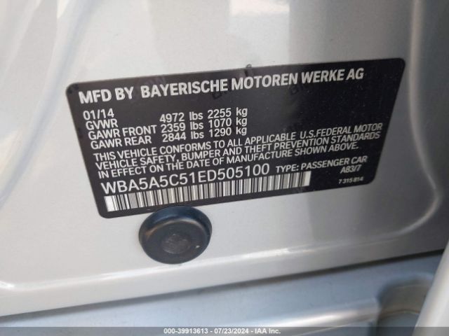 WBA5A5C51ED505100 BMW 528I