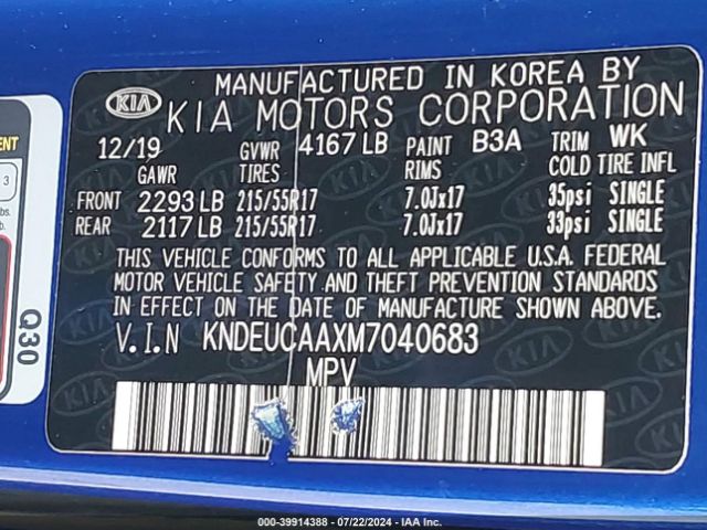 KNDEUCAAXM7040683 KIA SELTOS S