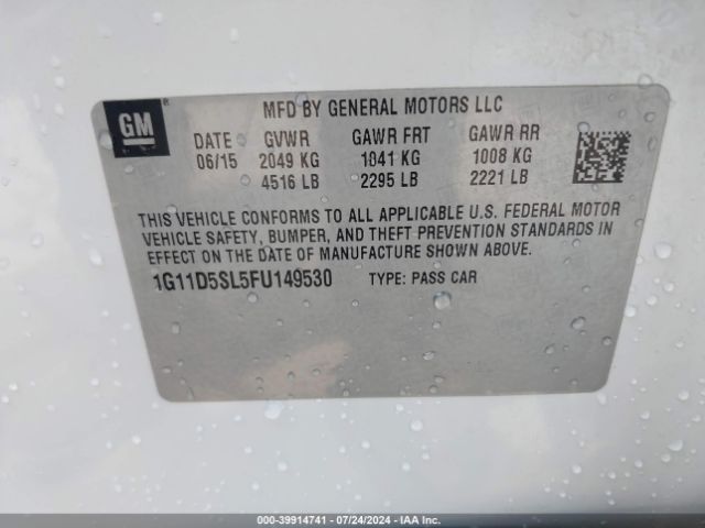 1G11D5SL5FU149530 Chevrolet MALIBU 2LT