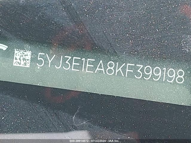 5YJ3E1EA8KF399198 Tesla Model 3 Long Range/mid Range/standard Range/standard Range Plus