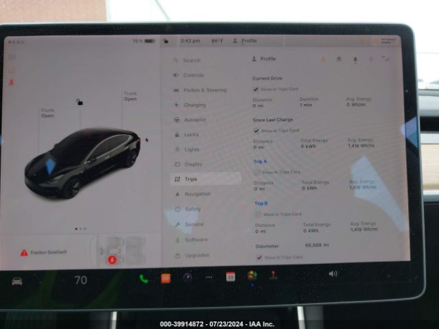 5YJ3E1EA8KF399198 Tesla Model 3 Long Range/mid Range/standard Range/standard Range Plus